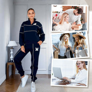 CozyMuse™ women’s lounge set with pullover and sweatpants by Iconiqu Amsterdam