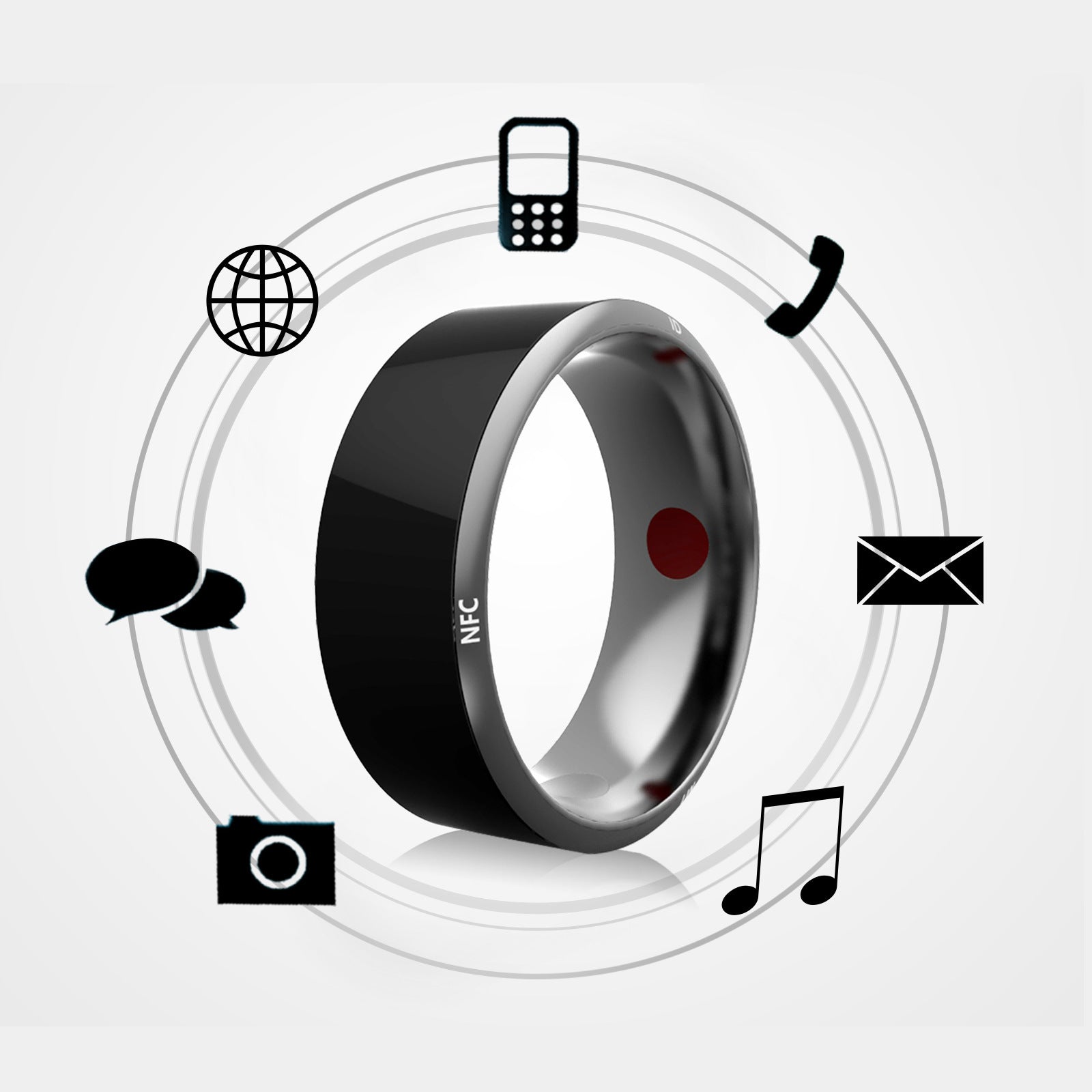 NeoLoop black smart wearable ring 
