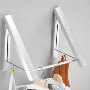 Punch-free Retractable Space Aluminum Wall Hanger – AeroFold by Iconiqu Amsterdam