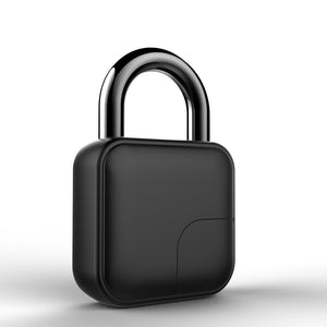 LockMate L3 waterproof smart fingerprint padlock on a locker