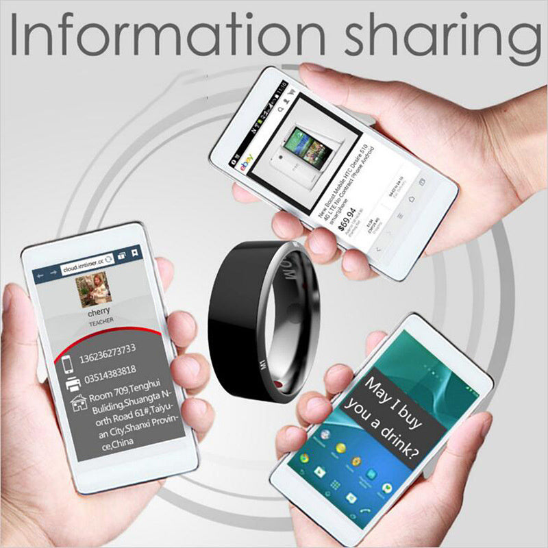 information sharing  NeoLoop black smart wearable ring 