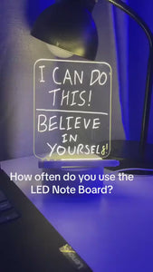 GlowNote™ LED Message Night Light – Iconiqu Amsterdam
